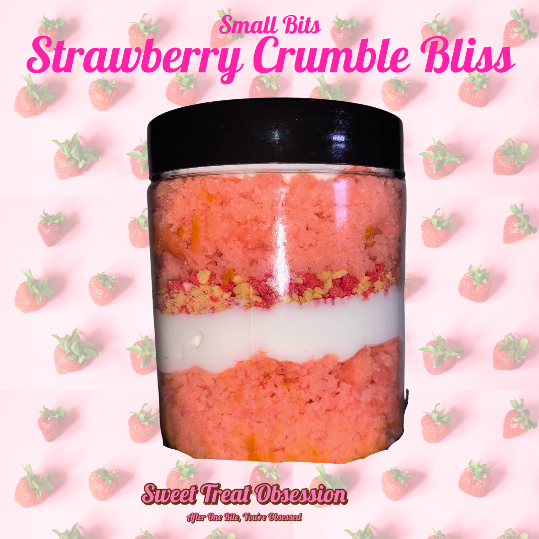 Strawberry Crumble Bliss Cake Jar